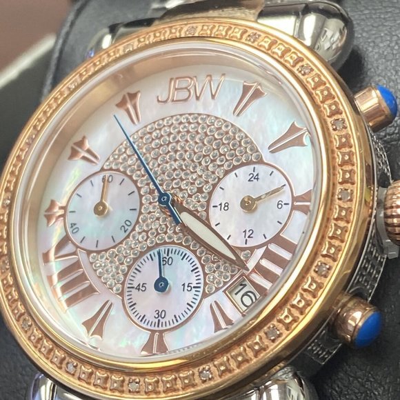 JBW Ladies Wrist Watch Diamond Rose Gold-Plated Mother of Pearl Dial JB-6210-N - Picture 2 of 9